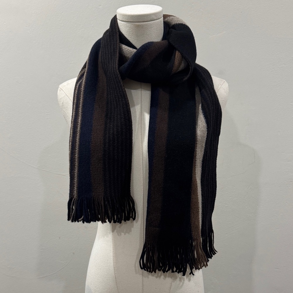 NWOT Paul Smith London Striped Lambswool Scarf (62 x 10 inches)